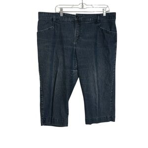 Lee Just Below The Waist Jean Capris Size 18W Denim Stretchy Plus